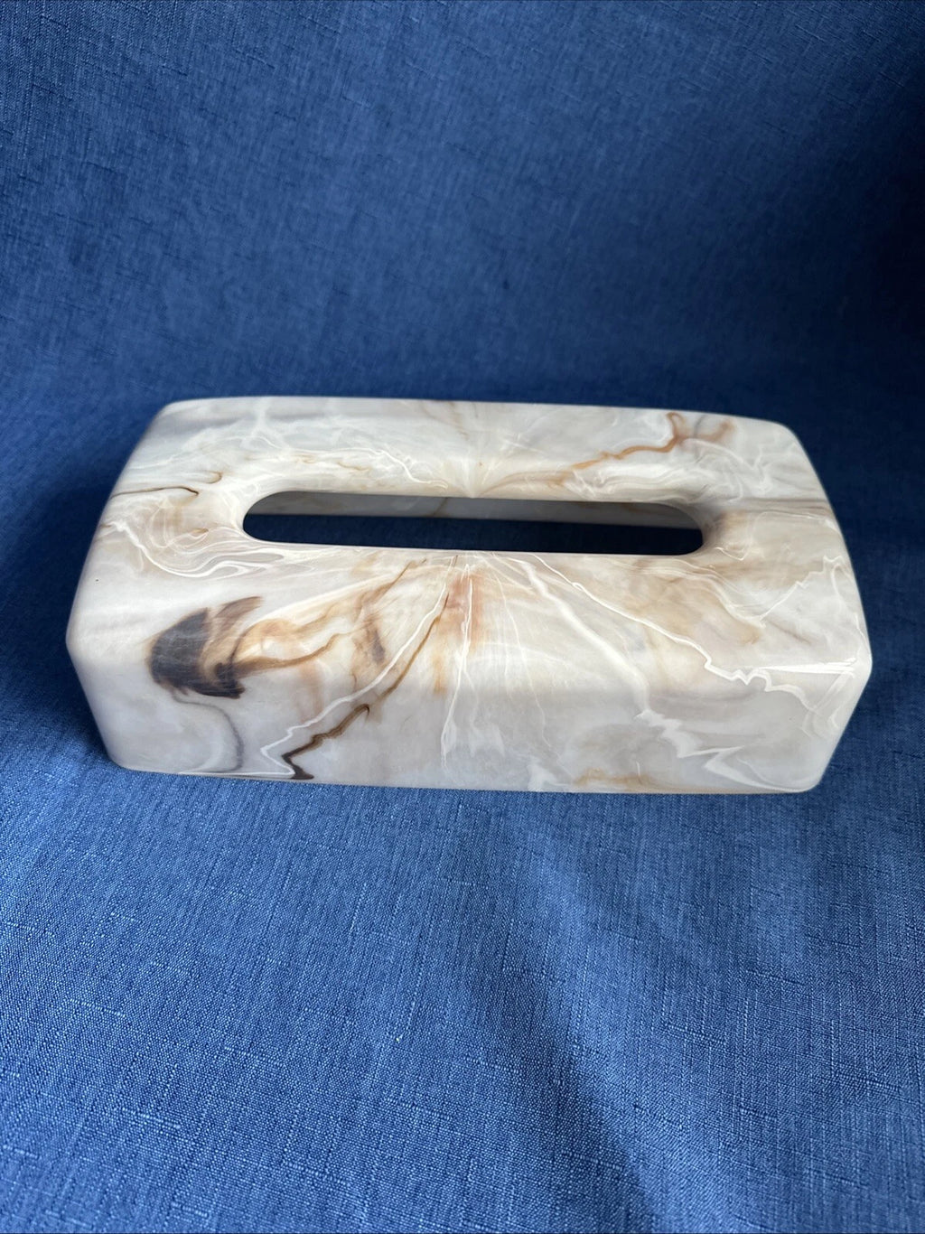 Vintage Marble Look Tissue Box Cover Retro MCM | eBay