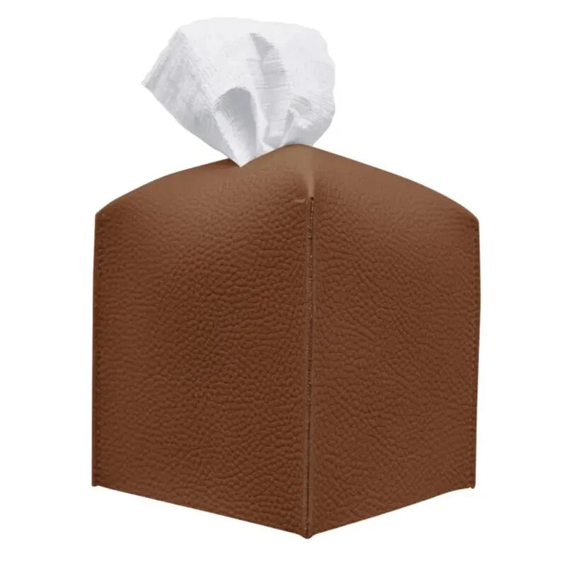 Tissue Box Cover, Refined Modern PU Leather Square Tissue Box Holder | eBay