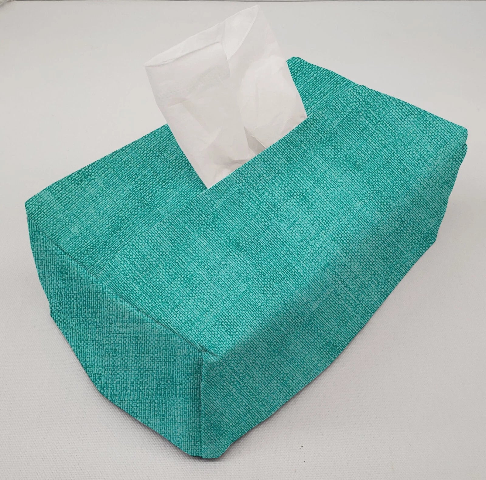 Faux Burlap Tissue Box Cover (8 Colors Available) | eBay