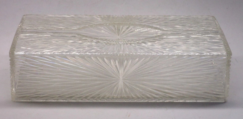 Vintage 60s Celebrity Tissue Box Holder Starburst Acrylic Lucite Plastic | eBay