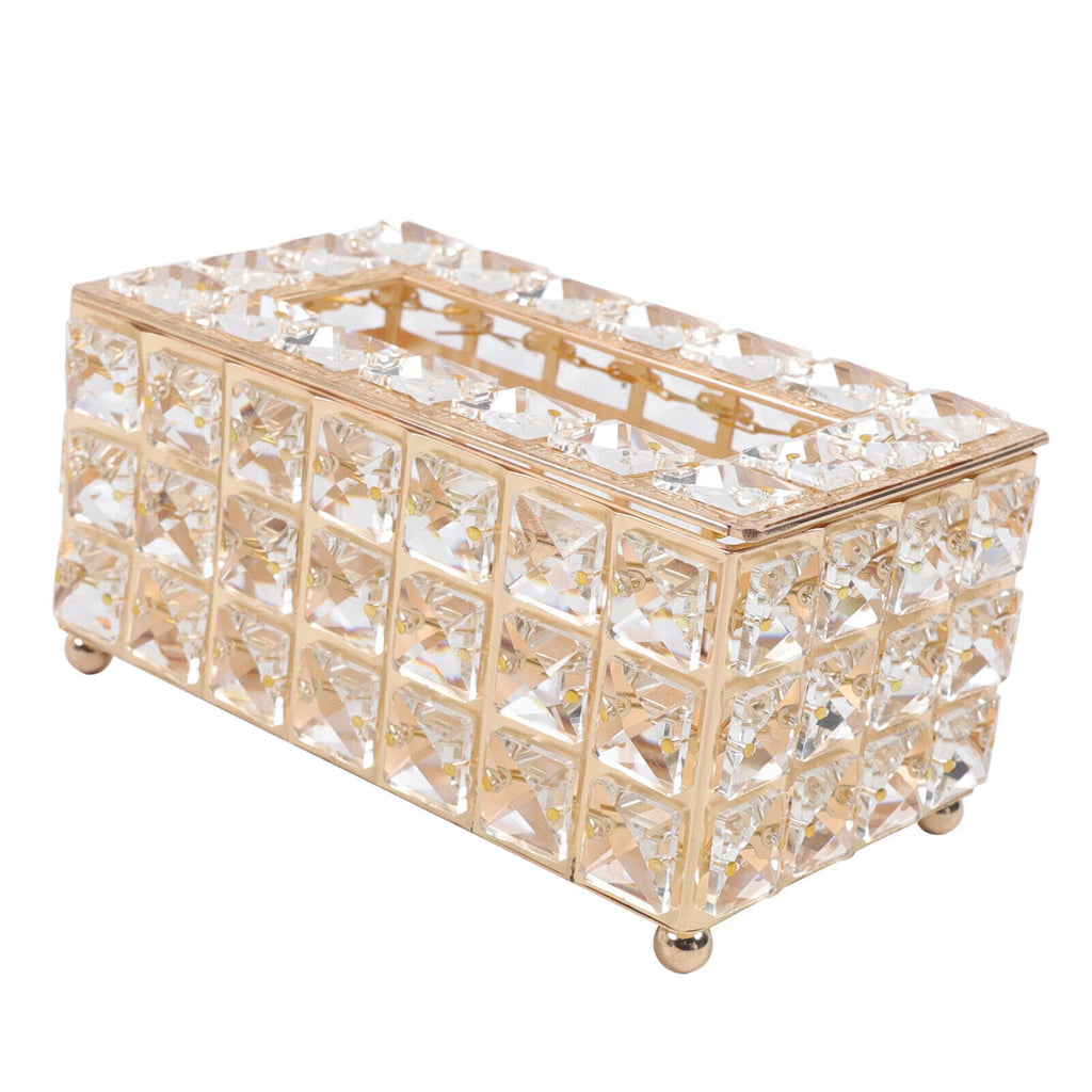 Rhinestone Rectangular Crystal Tissue Box Napkin Case Paper Tissue Holder Box US | eBay