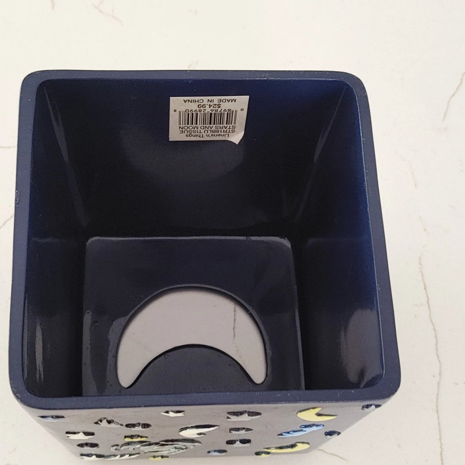 VTG Tissue Cover Box Celestial Stars Moon Solar Galaxy Blue 3D 80's 90's Upright | eBay