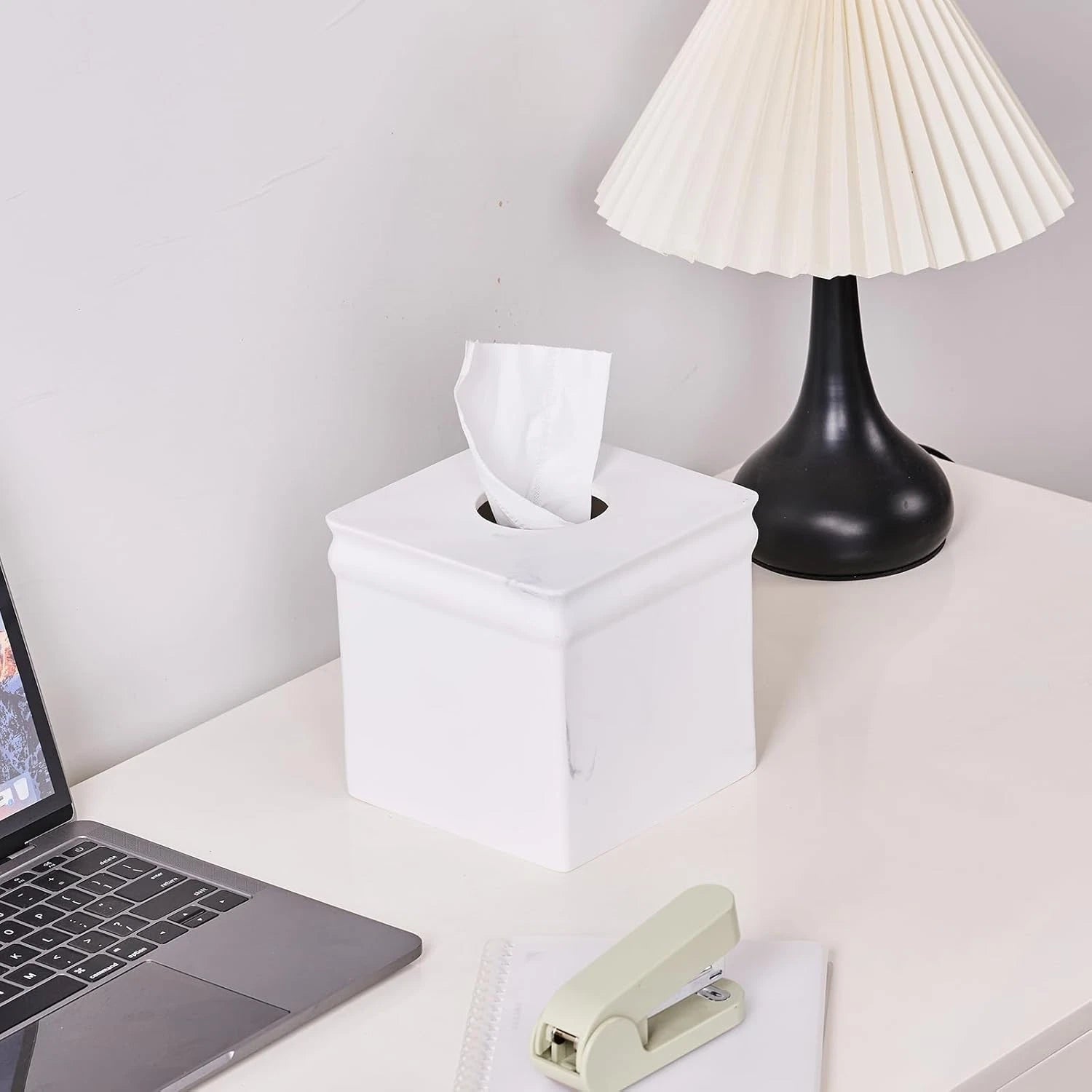 White Marble Tissue Box Cover Retro Square for Bathroom Conutertop,Tissue Box Ho | eBay