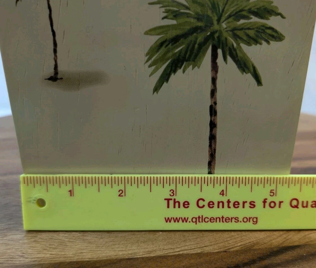 Croscill Seaside Beach Nautical Tissue Box Cover Palm Trees Sailboat Coastal | eBay