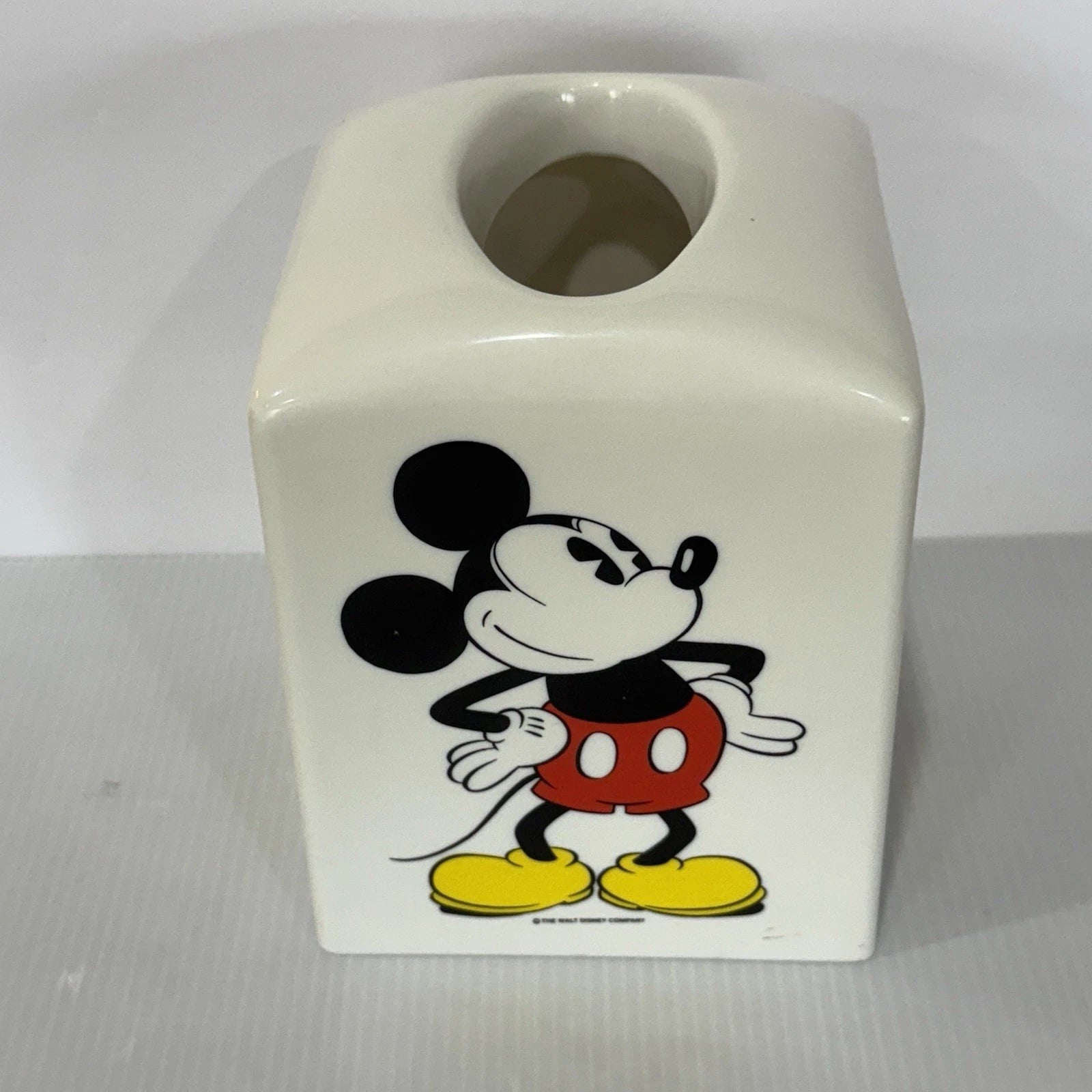 Vintage Walt Disney Classic Mickey Mouse Tissue Box Cover Holder Square Plastic | eBay