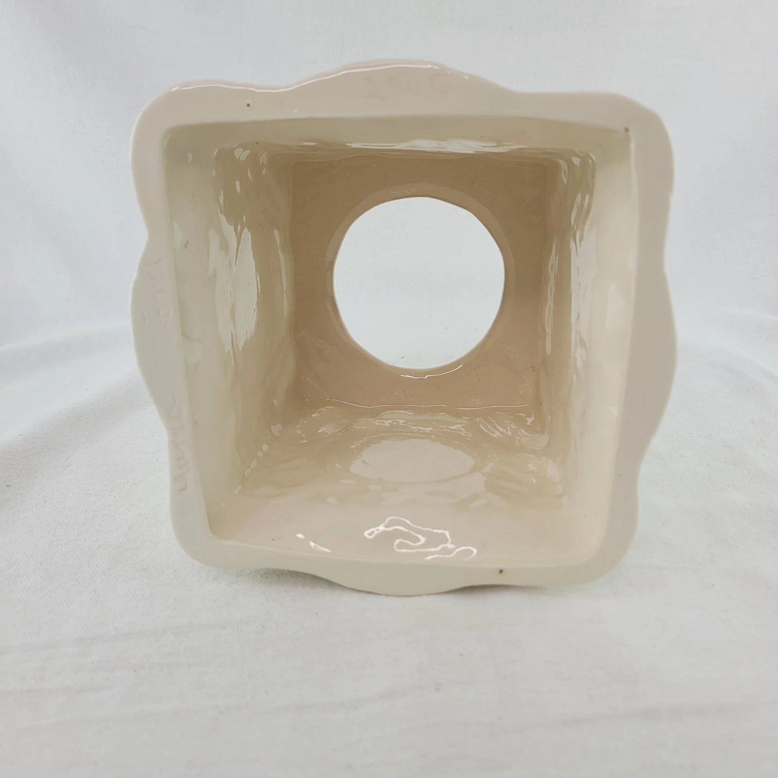 Vintage Bathroom White Ceramic 6" Slip on Facial Tissue Box Cover Holder | eBay