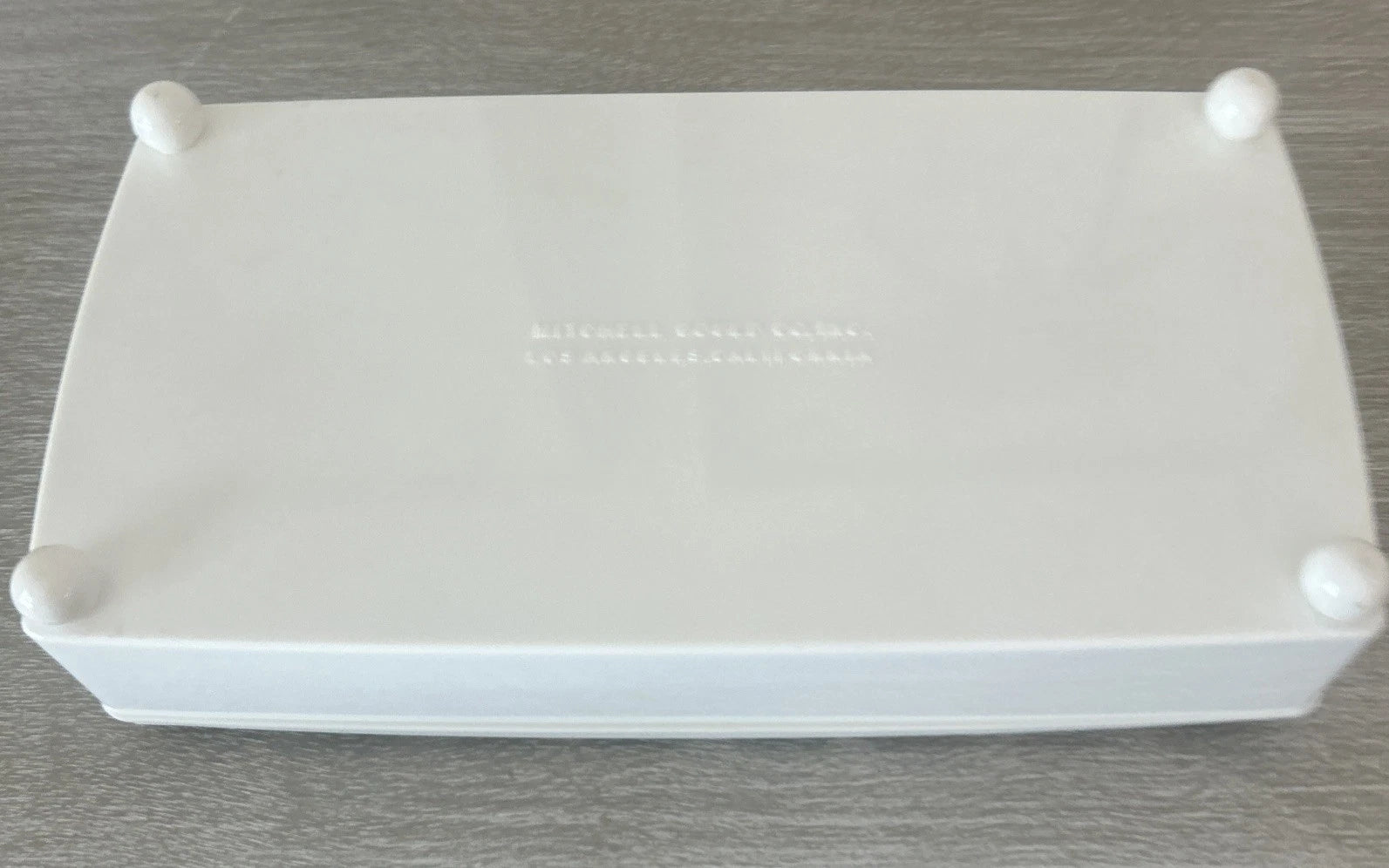 Beautiful Vintage Mitchell Gould MCM Green Striped Tissue Box Rare | eBay