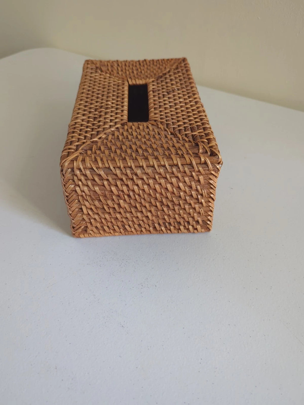 Unique Vtg Rattan Wood Tissue Box Cover Holder Classic Coastal | eBay