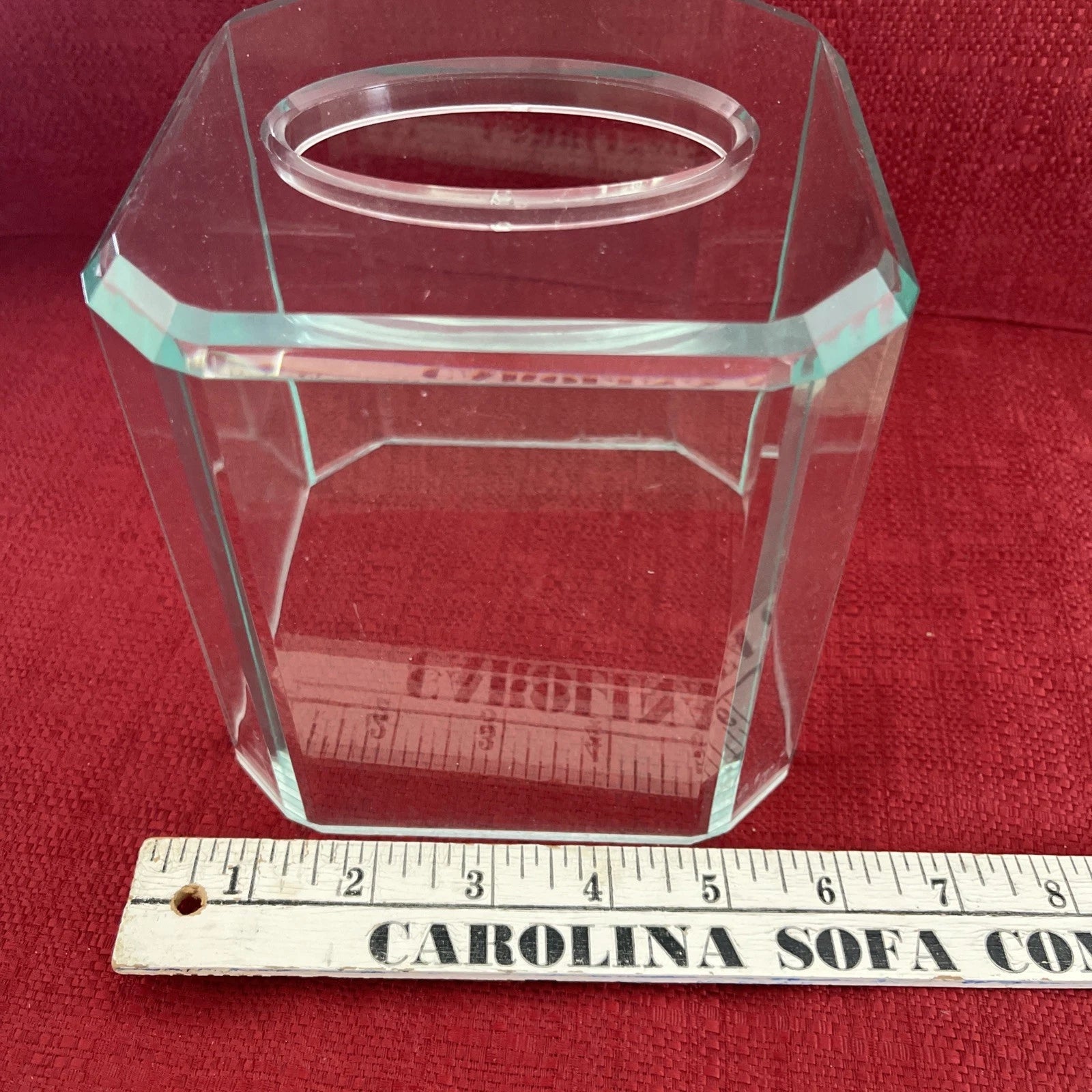 Lucite Plastic Acrylic Tissue Box Holder Square Cube EUC | eBay