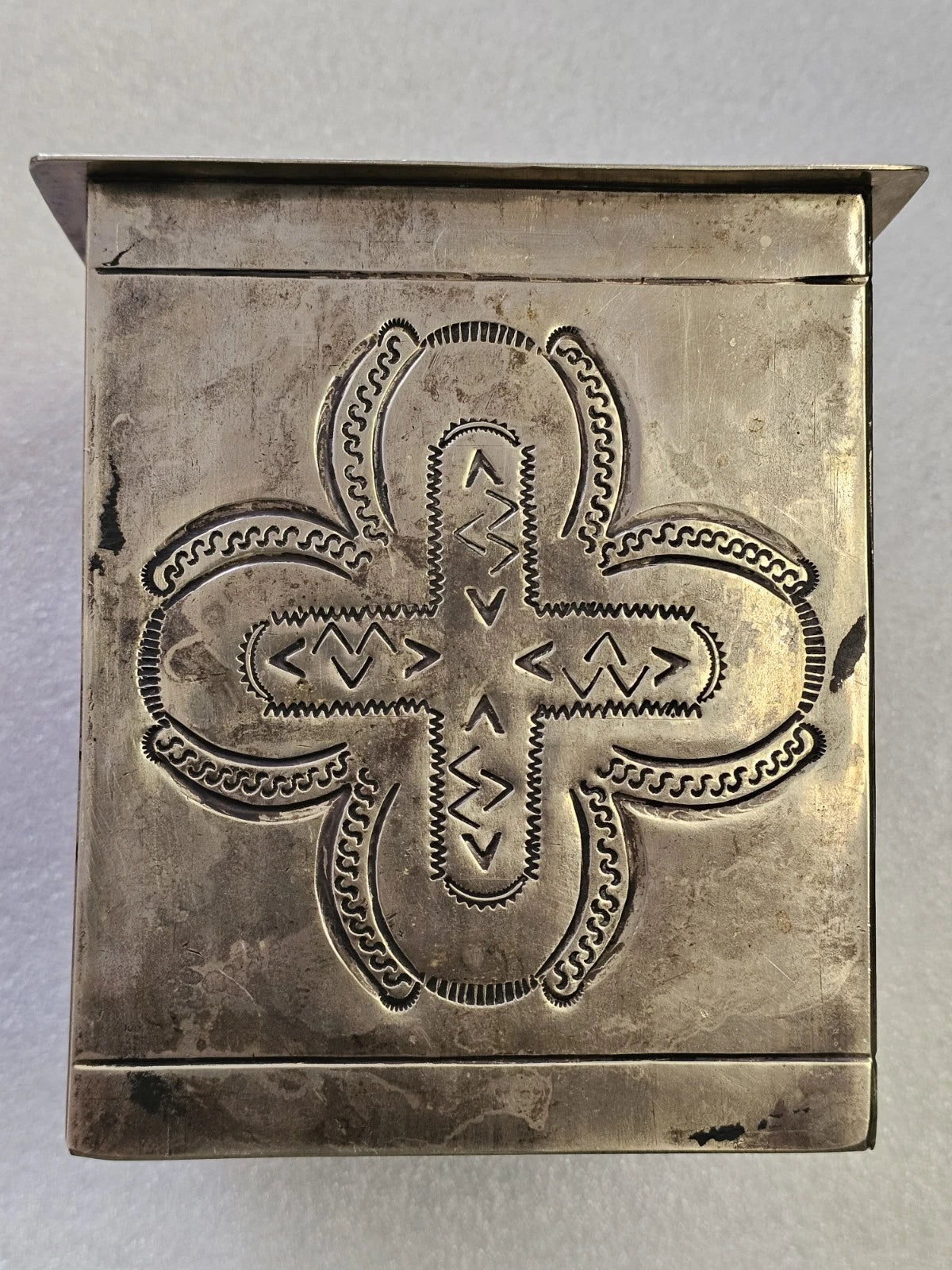 J Alexander Rustic Silver Tissue Box Cover | eBay