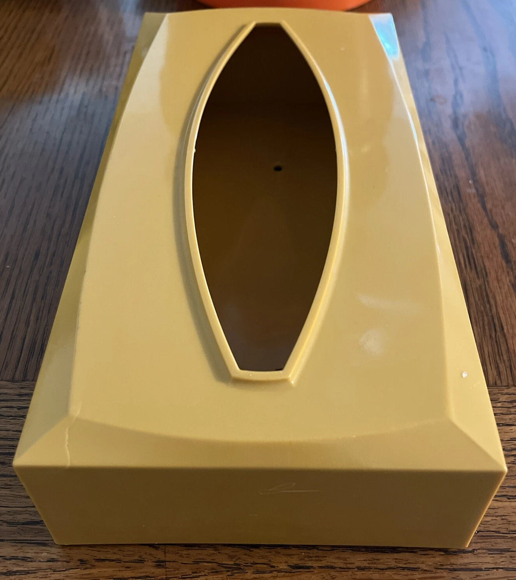 Vintage Gold Tissue Box Holder with Greek Key Pattern Plastic MCM | eBay