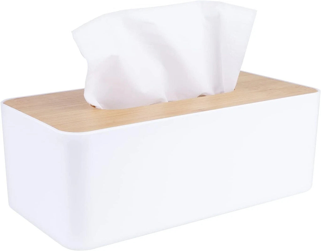 Tissue Box Holder for Bathrooms,Bamboo Cover Plate,Home and Office | eBay