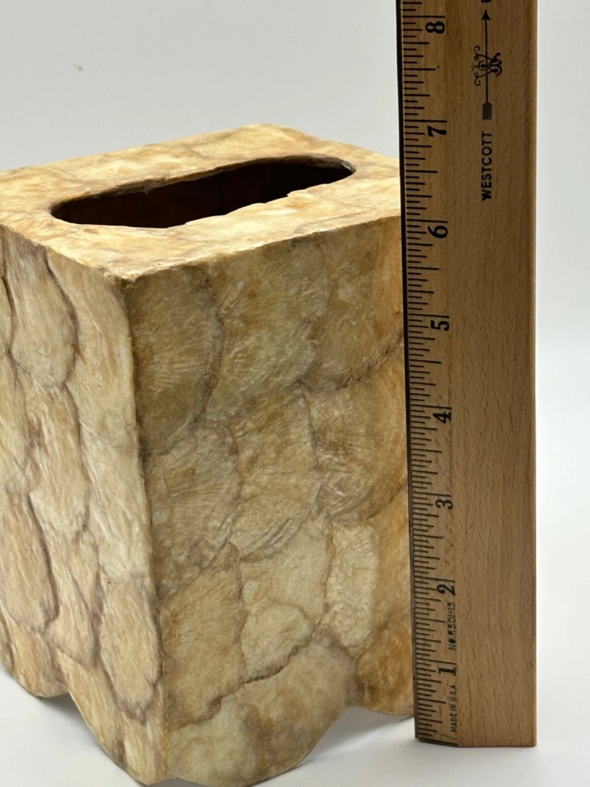 Vintage Capiz Shell Tissue Box Cover Nautical Philippines, Unique Bathroom Decor | eBay