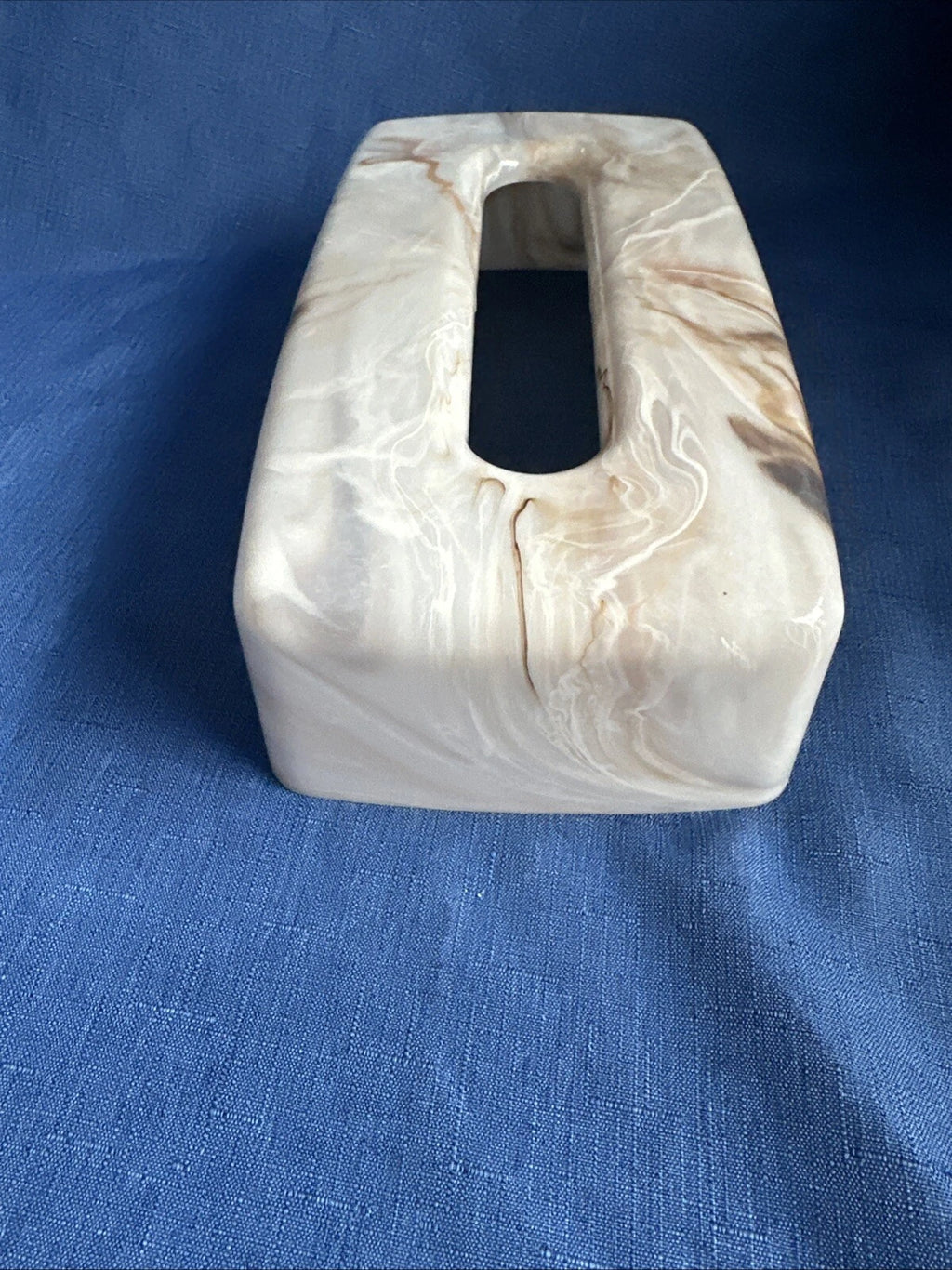 Vintage Marble Look Tissue Box Cover Retro MCM | eBay