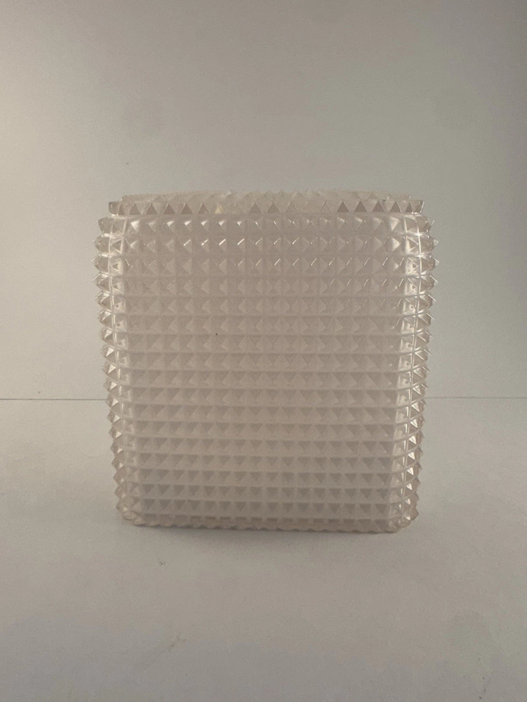 Mike Ally Iridescent Clear/White Quill Diamond Tissue Box Cover Holder | eBay