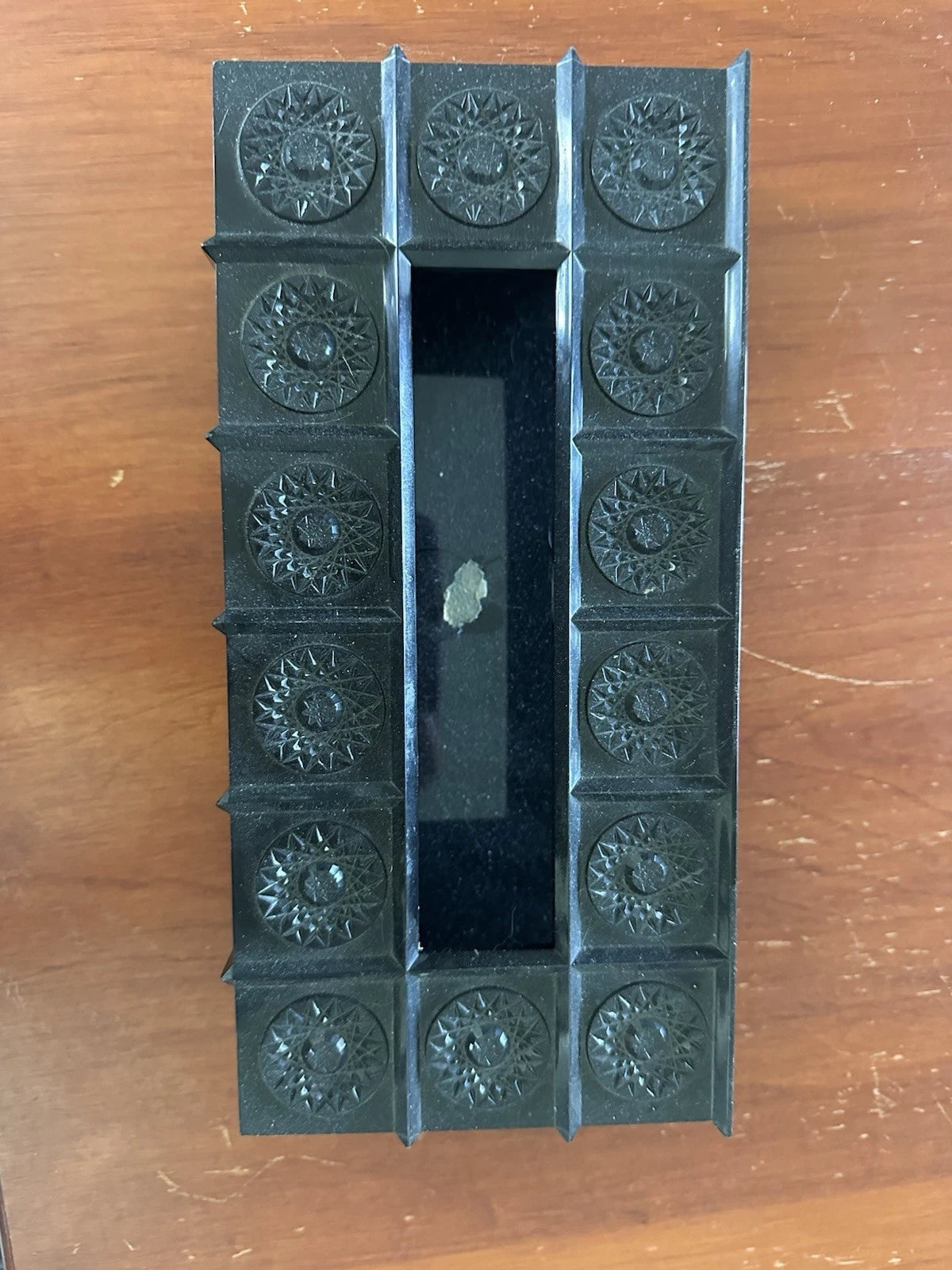 Vintage Art Deco Tissue Box Cover Black Vanity Bathroom Decor MidCentury | eBay