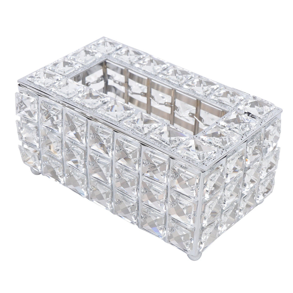 Rhinestone Rectangular Crystal Tissue Box Napkin Case Paper Tissue Holder Box US | eBay