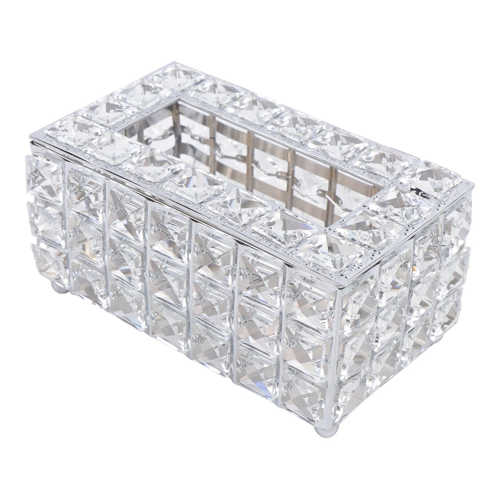Rhinestone Rectangular Crystal Tissue Box Napkin Case Paper Tissue Holder Box US | eBay