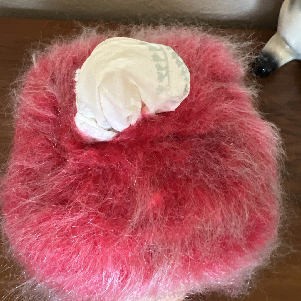 Vintage 1970s Dimple Doll Tissue Box Cover Holder Red White Hair Grandma Boho | eBay