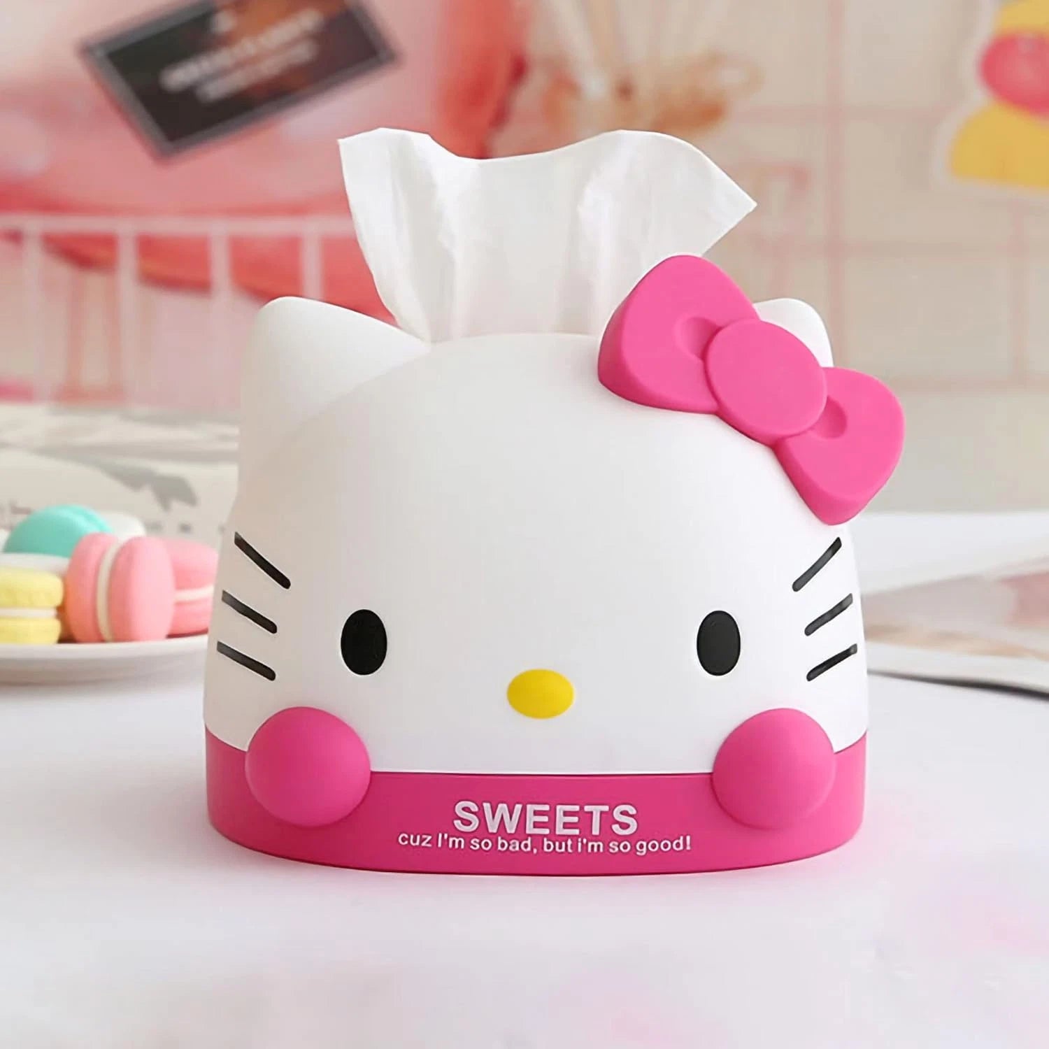 Kawaii Kitty Tissue Box for Living Room Bedroom Bathroom Car Office,Tissue Dispe | eBay