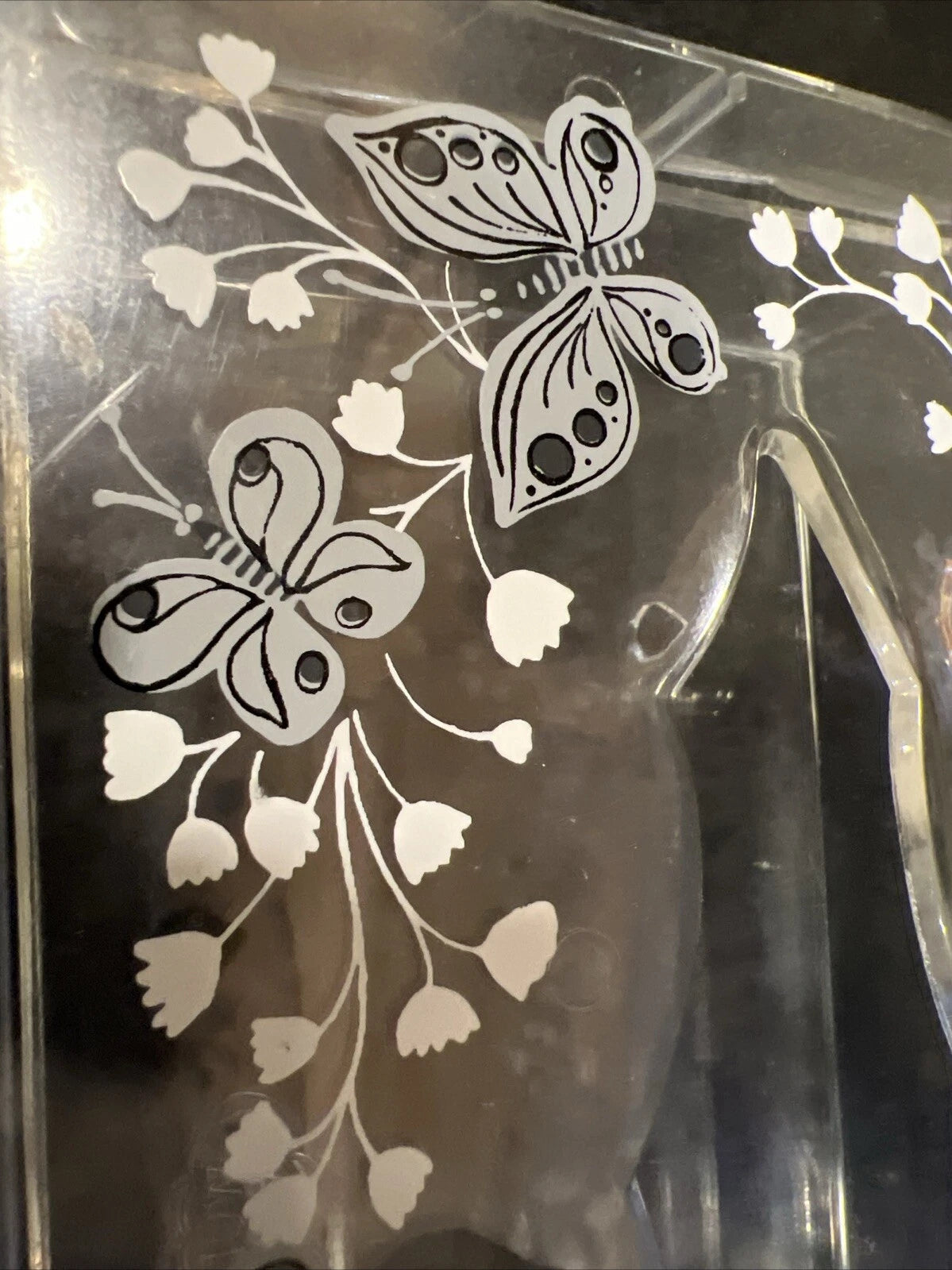 Vintage Tissue Box Holder Butterflies Wolff Products USA Acrylic | eBay