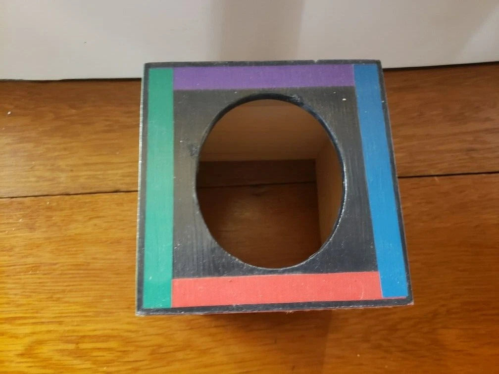 Vintage Wooden Walt Disney Mickey Mouse Goofy + Tissue Box Cover Holder Square | eBay