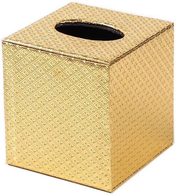 Gold Tissue Box Cover,Tissue Cover Square,Gold Square, | eBay
