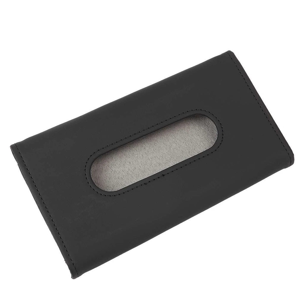 Car Tissue Box Holder For Sun Visor, Car Leather Tissue box (Black/Khaki) | eBay