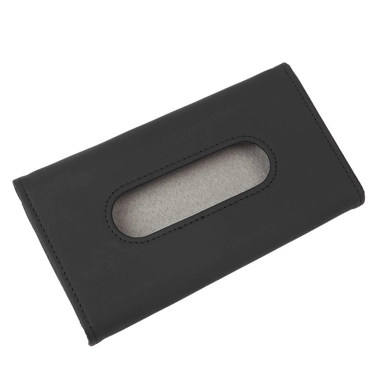 Car Tissue Box Holder For Sun Visor, Car Leather Tissue box (Black/Khaki) | eBay