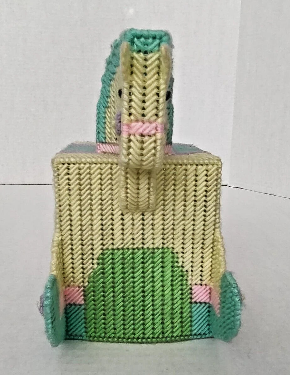 Vintage Rocking Horse Tissue Box Holder Cover Plastic Canvas Baby Nursery 1980's | eBay