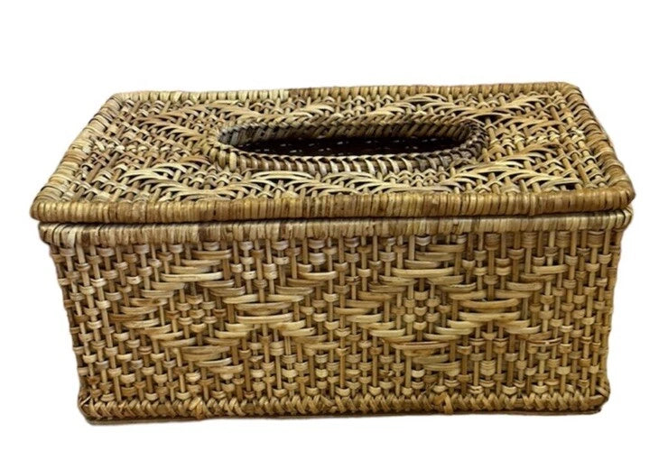 Crown | Fish Woven/Wicker Rattan Tissue Box Decor‎ Brown | eBay