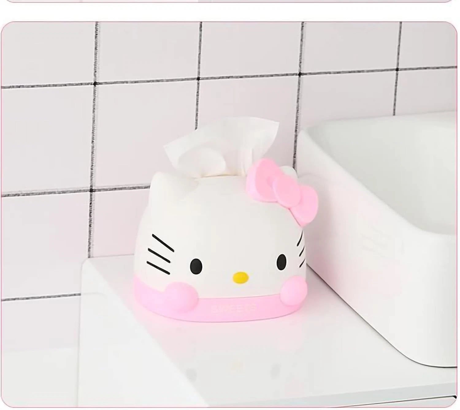 Kawaii Kitty Tissue Box for Living Room Bedroom Bathroom Car Office,Tissue Dispe | eBay