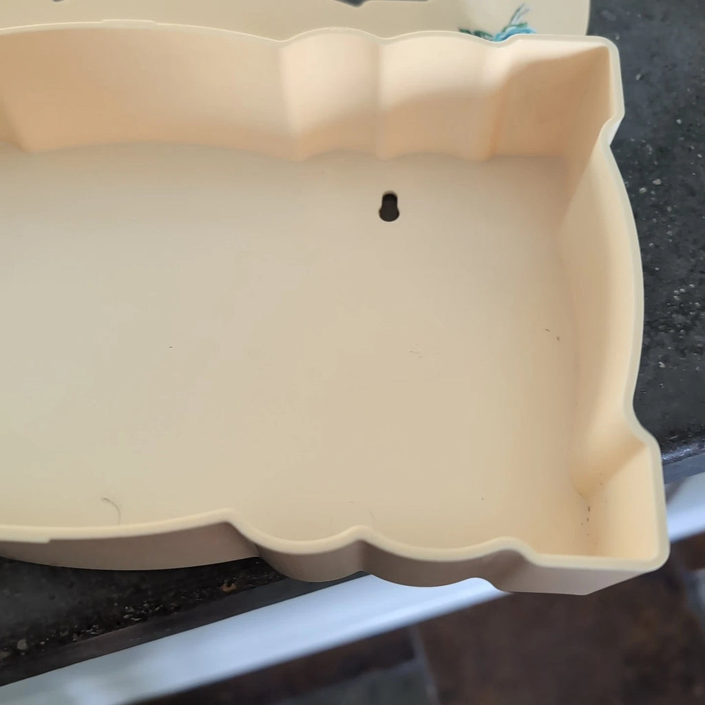 Vintage Cream Blue Roses Plastic Tissue Kleenex Box Holder Scallop MCM Cottage | eBay