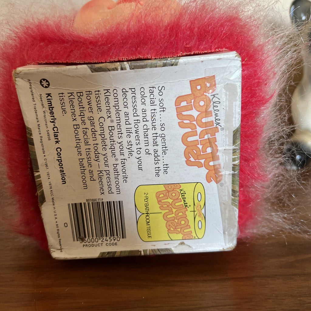 Vintage 1970s Dimple Doll Tissue Box Cover Holder Red White Hair Grandma Boho | eBay