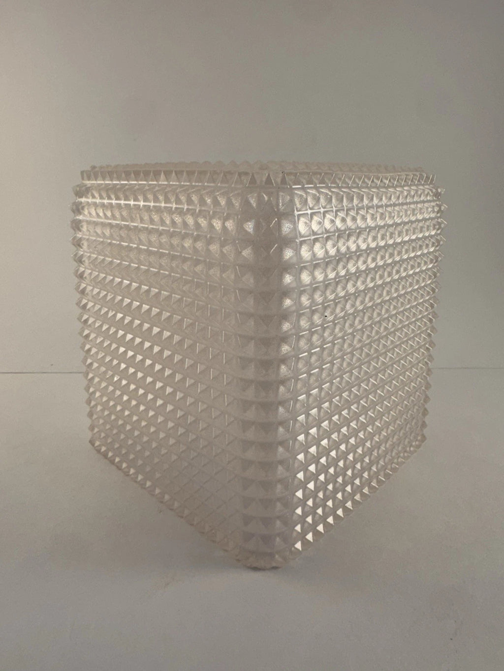 Mike Ally Iridescent Clear/White Quill Diamond Tissue Box Cover Holder | eBay