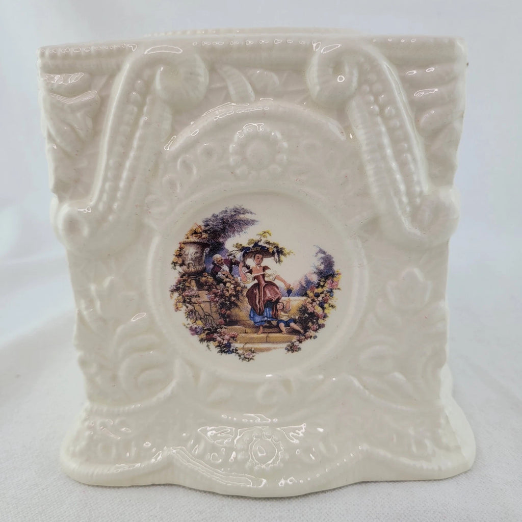 Vintage Bathroom White Ceramic 6" Slip on Facial Tissue Box Cover Holder | eBay