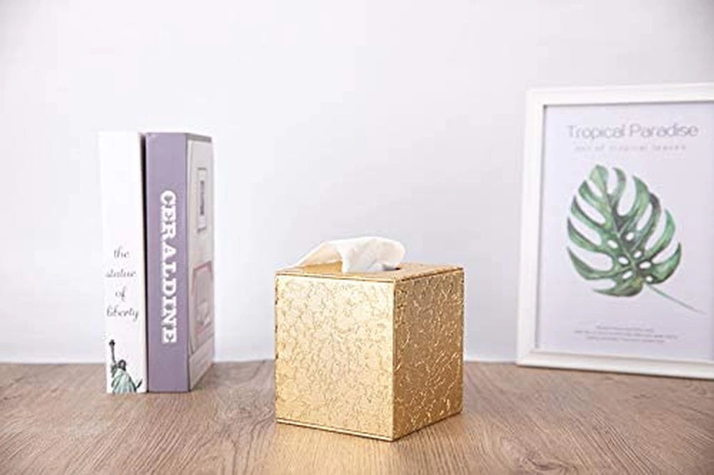 Tissue Box Cover Square,Gold Tissue Box Holder for Bathroom Accessories,Bathroom | eBay