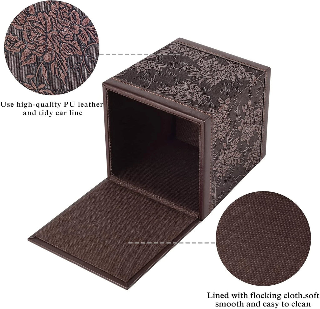 Elegant Leather Tissue Box Cover – Modern Square Design with Magnet Closure | eBay