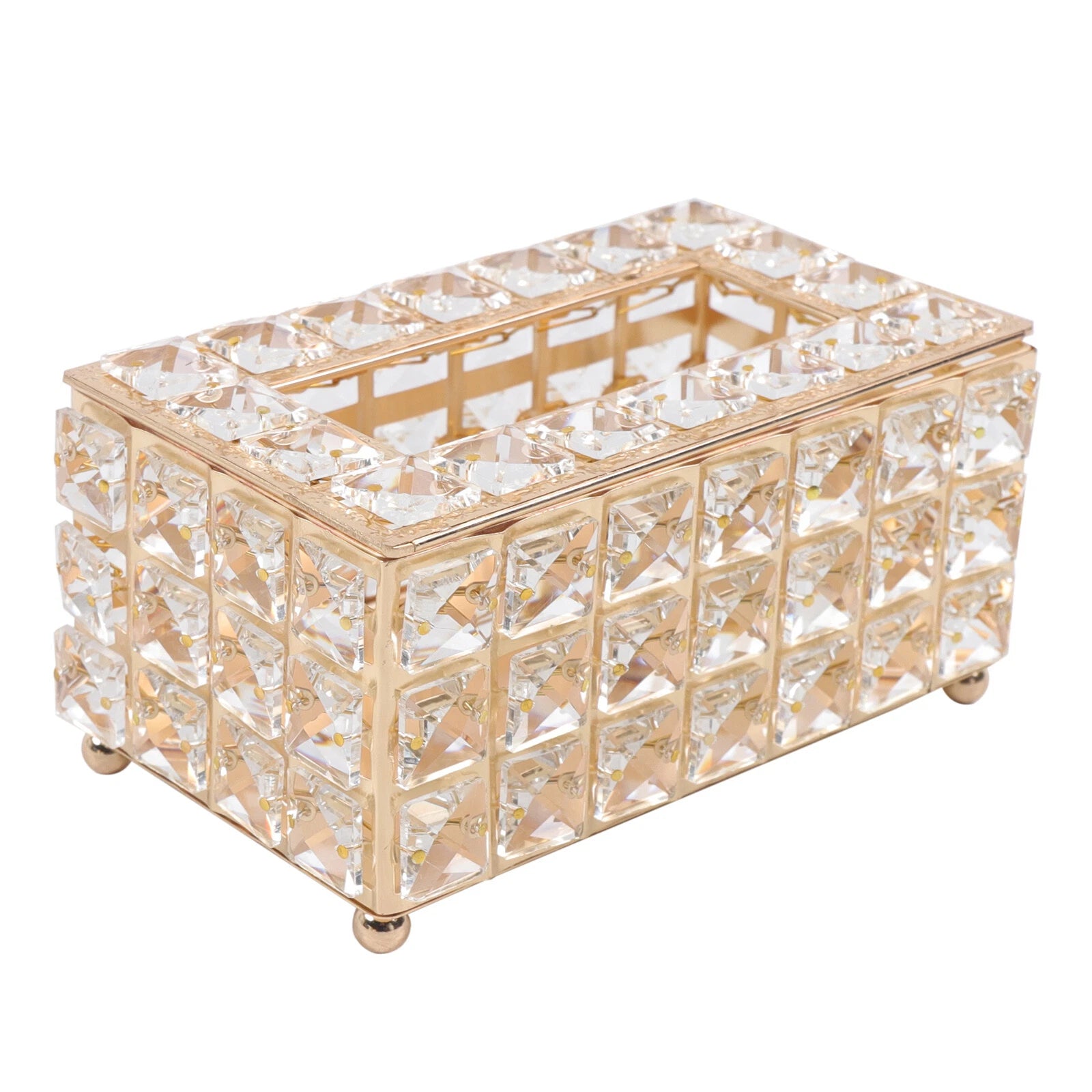 Rhinestone Rectangular Crystal Tissue Box Napkin Case Paper Tissue Holder Box US | eBay