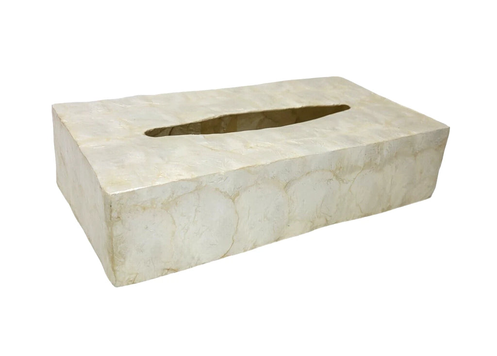 Natural Capiz Shell Rectangular Tissue Box Holder Cover 12.25" x 5.75" x 2.75" | eBay