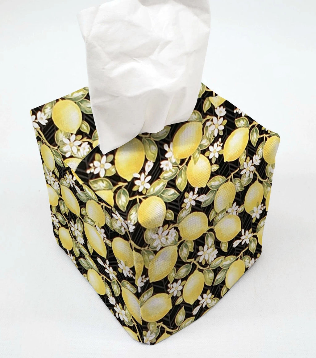 Lemon Blossoms Tissue Box Cover | eBay