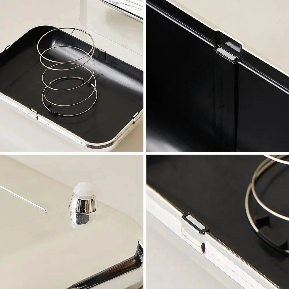 PREMIUM Gold Tissue Box Cover Rectangular Tissue Box Holder Tissue Box Storage | eBay