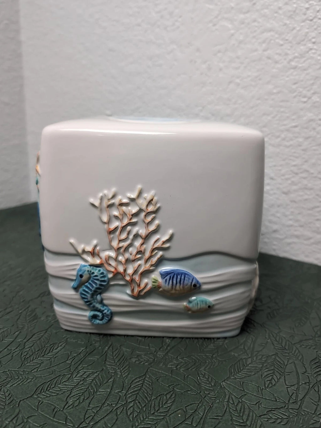 Cynthia Coulter Sea Splash Boutique Tissue Box Cover Hand-Painted Mermaid Rare | eBay