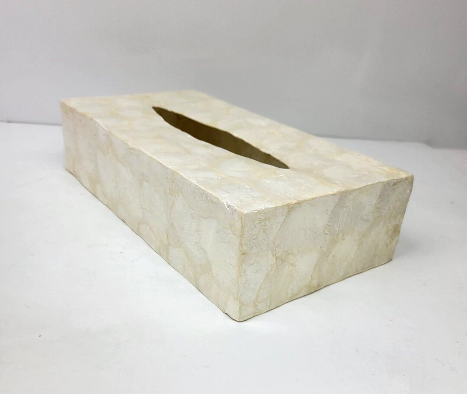 Natural Capiz Shell Rectangular Tissue Box Holder Cover 12.25" x 5.75" x 2.75" | eBay