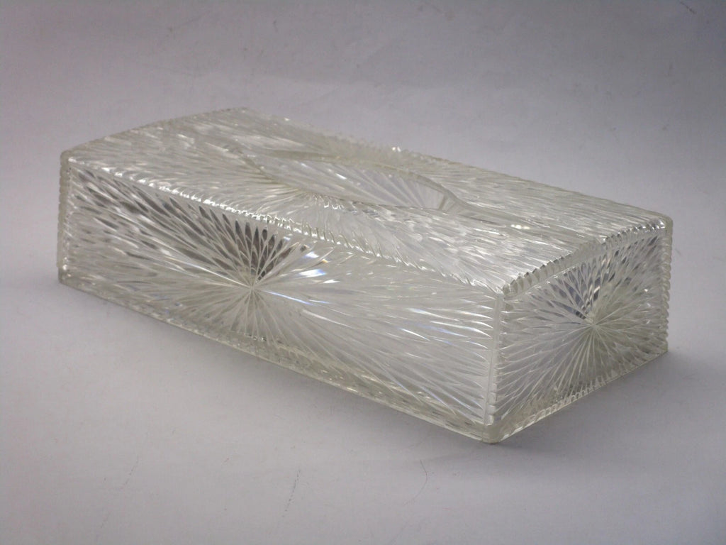 Vintage 60s Celebrity Tissue Box Holder Starburst Acrylic Lucite Plastic | eBay