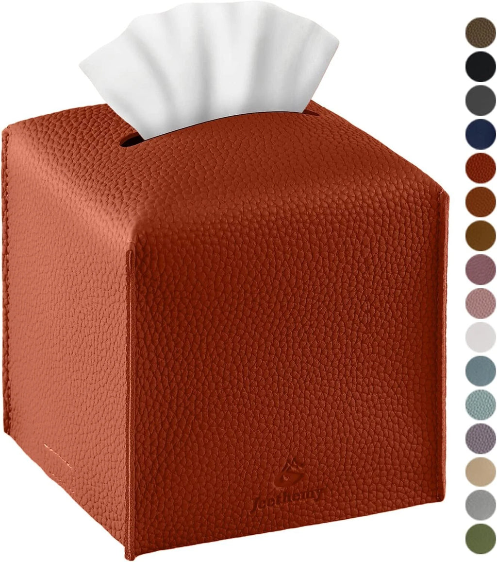 PU Leather Tissue Box Covers – Modern Square Holders for Home, Office & Bathroom | eBay
