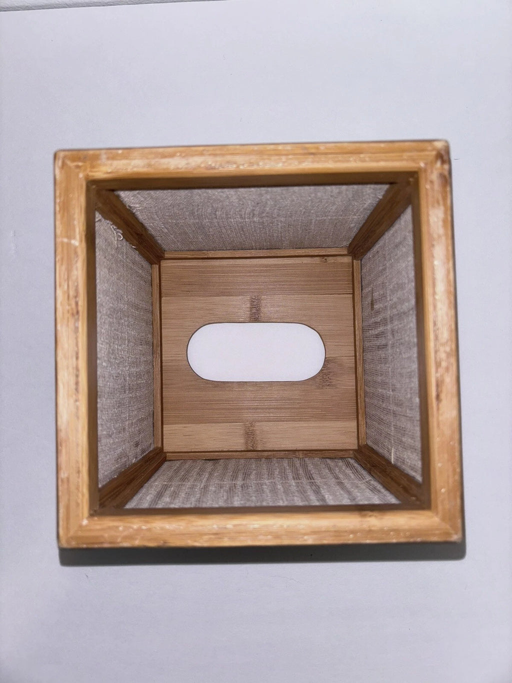 Bamboo Square Tissue Box Cover | eBay