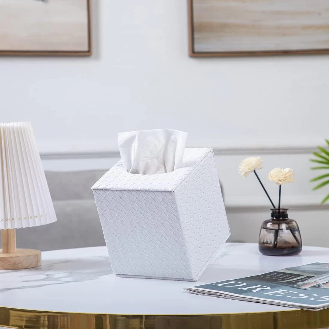 Tissue Box Cover Square,White Tissue Holder for Bathroom Accessories,Bathroom | eBay