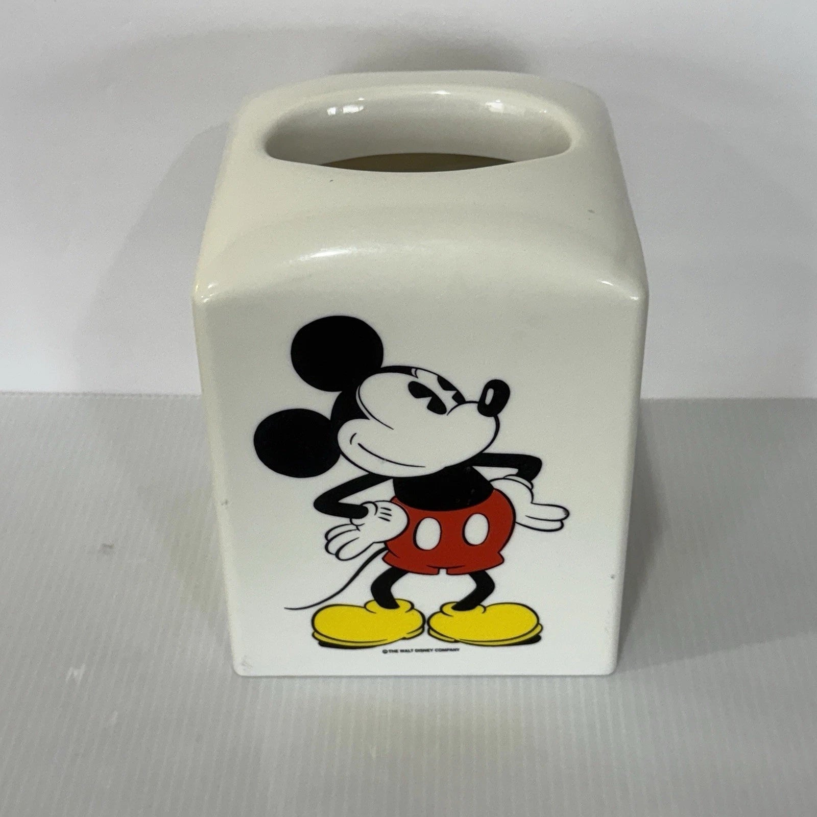 Vintage Walt Disney Classic Mickey Mouse Tissue Box Cover Holder Square Plastic | eBay