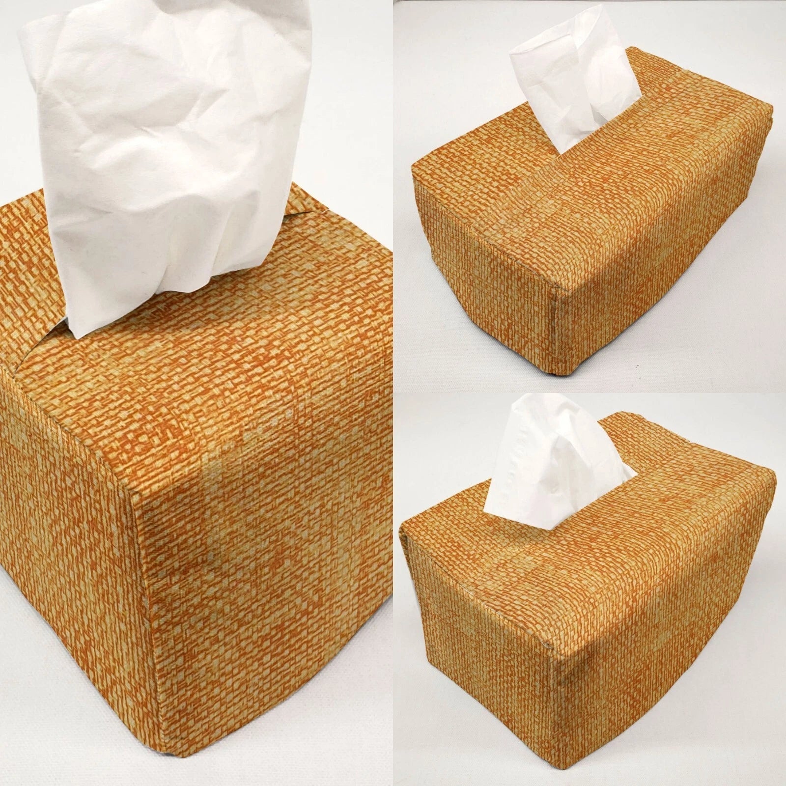 Faux Burlap Tissue Box Cover (8 Colors Available) | eBay